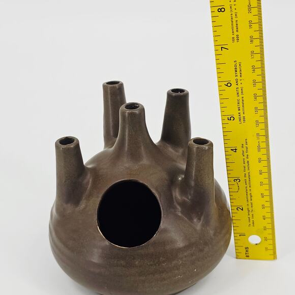 Mid century ceramic Oil lamp by Jan de Graaf-dutch design MCM Pottery Vintage - Picture 8 of 9